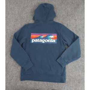Patagonia Men's Navy Logo Hoodie